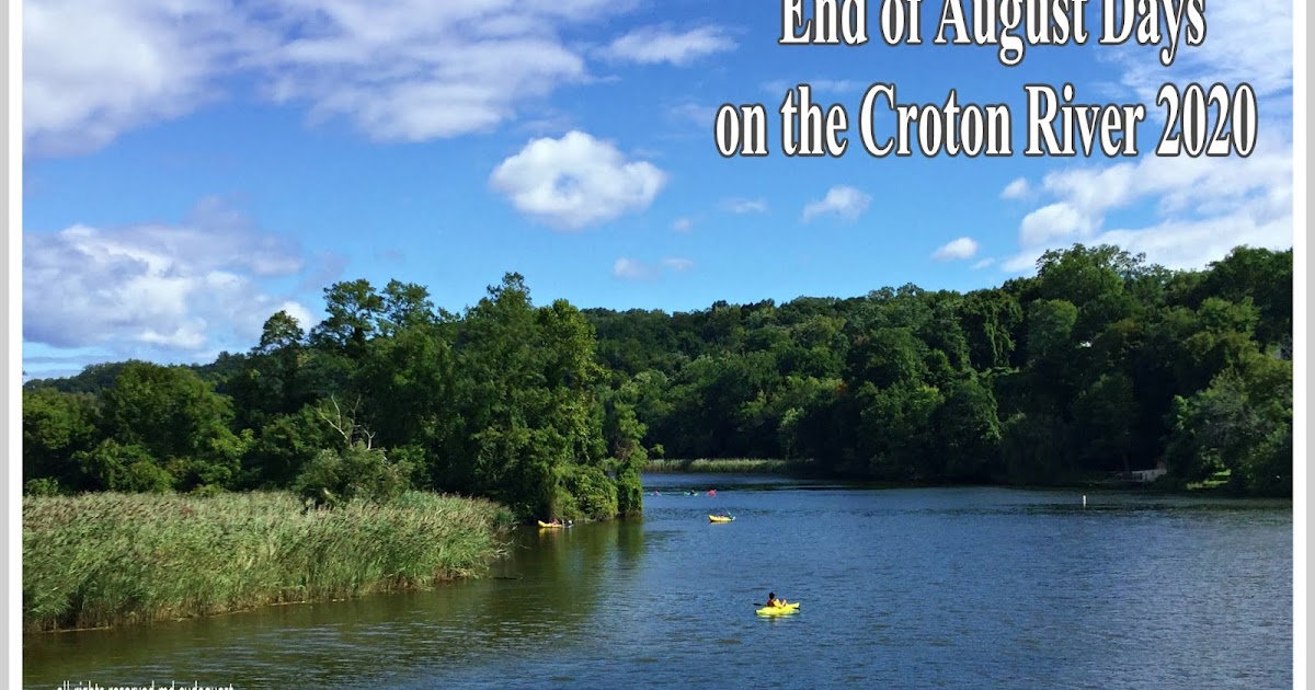 EverythingCroton END OF AUGUST DAYS ON THE CROTON RIVER 2020