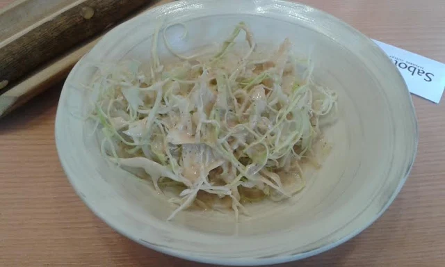 Unlimited cabbage salad Saboten