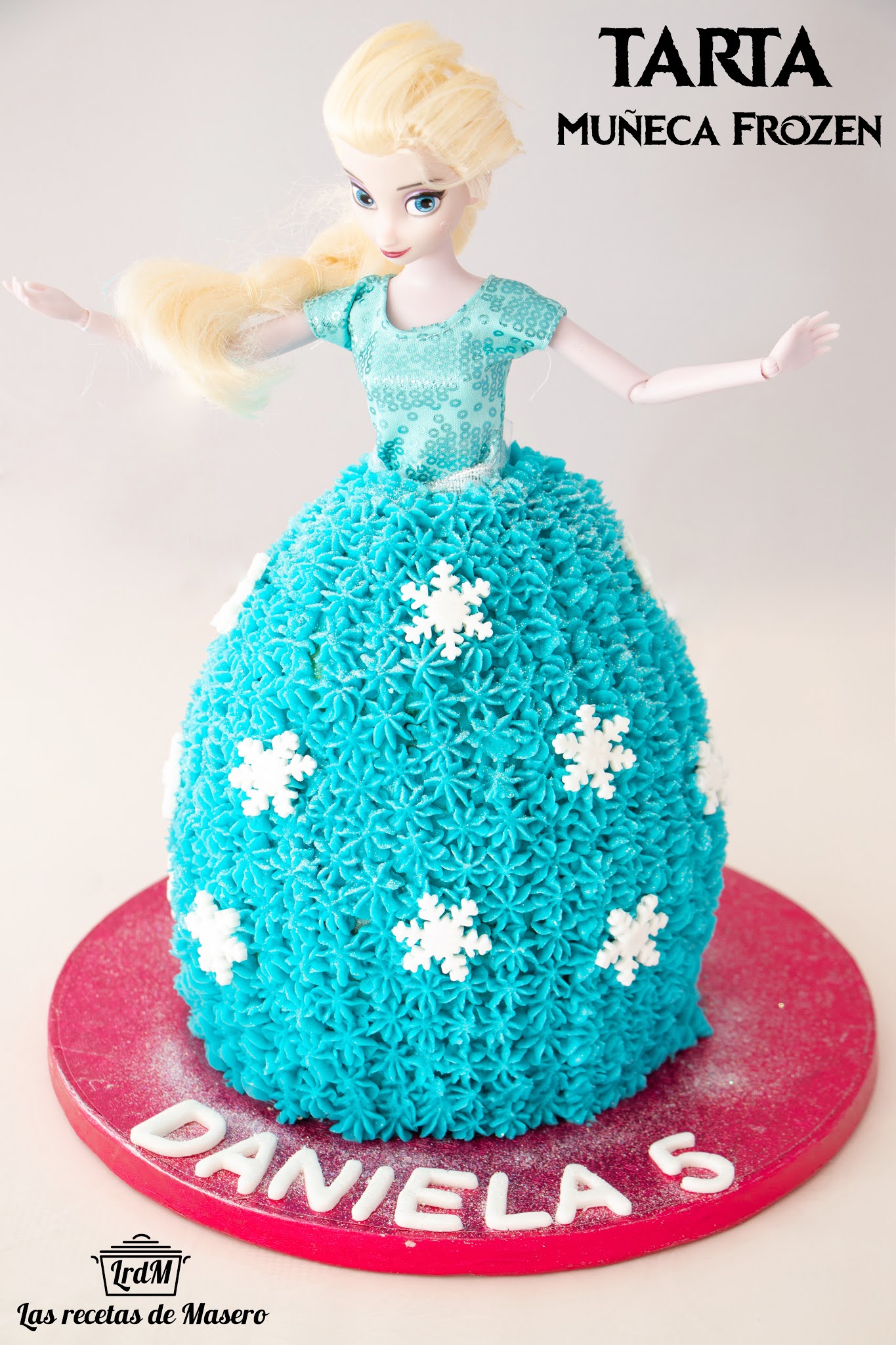 Decoración comestible para tarta de Frozen 2 Elsa, Anna y Olaf