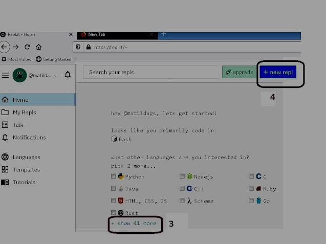 Dr.Matilda.S: How to use repl.it to create and run a Linux Program