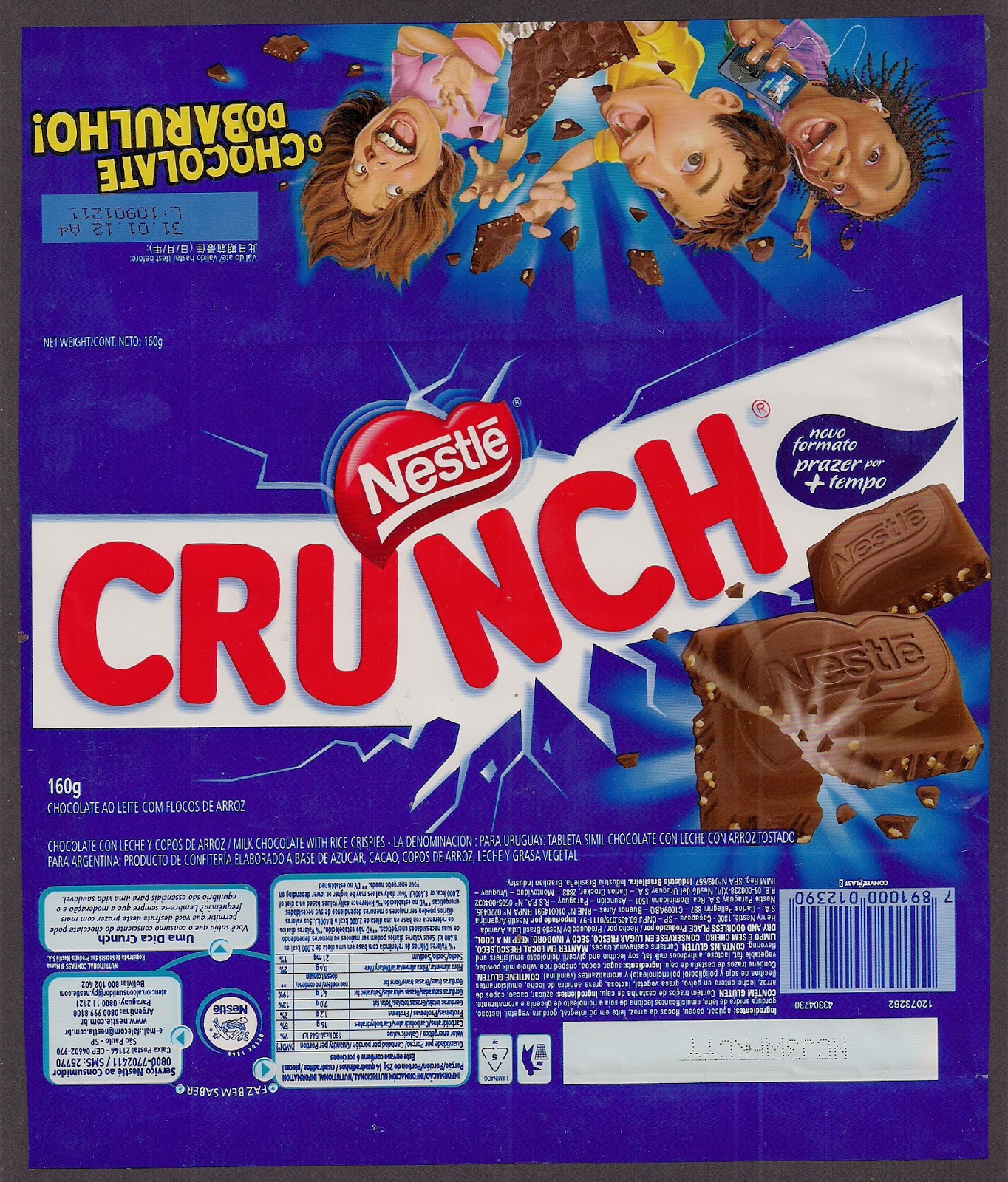 Crunch Wrapper Nestlé Chocolate Wrappers!: Crunch 160g