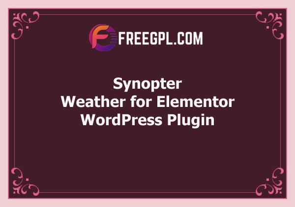 Synopter – Weather for Elementor Free Download
