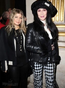 Black Eyed Peas singer Fergie and Cher