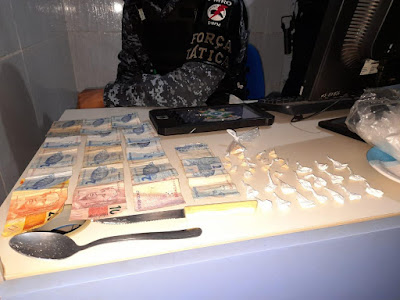 Trio é preso vendendo drogas em lava jato no Bairro Nova Porto Velho