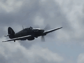 A Hawker Hurricane in flight worldwartwo.filminspector.com