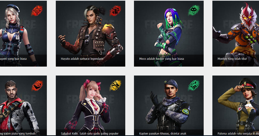 Download Video Animasi Semua Karakter Free Fire Terlengkap Retuwit Just Ordinary