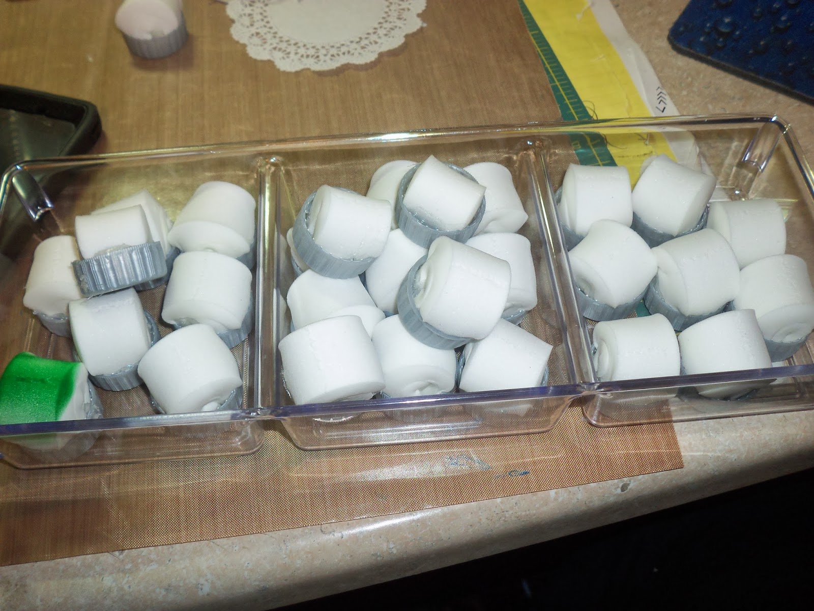 Crafts galore Homemade sponge daubers and homework for class