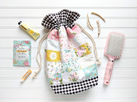 Milk & Honey fabric by Elea Lutz for Riley Blake Designs in Beachcomber Bag from Patchwork USA by Heidi Staples of Fabric Mutt for Lucky Spool