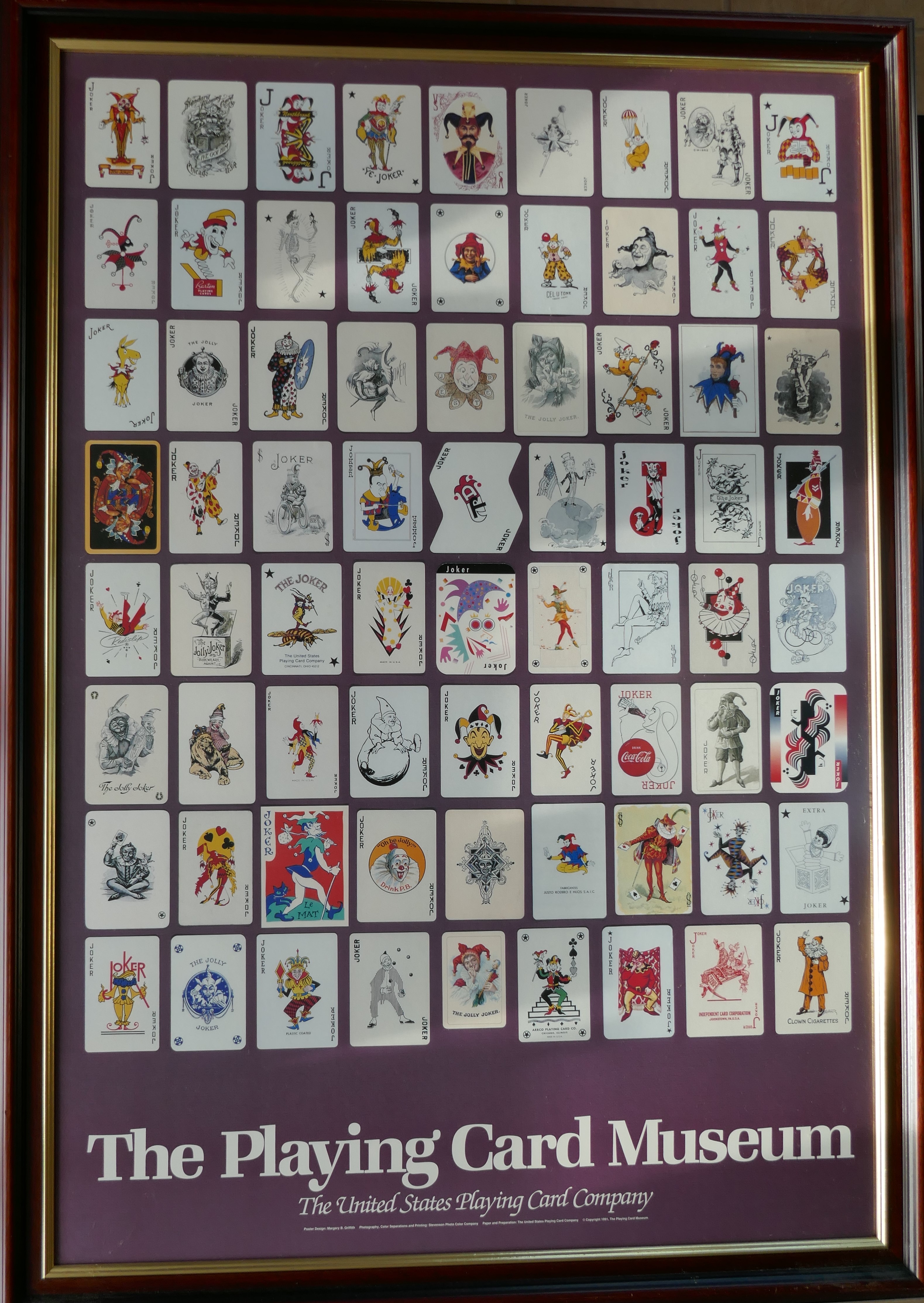 Amused by Jokers am I! The Playing Card Museum Joker Poster Can I