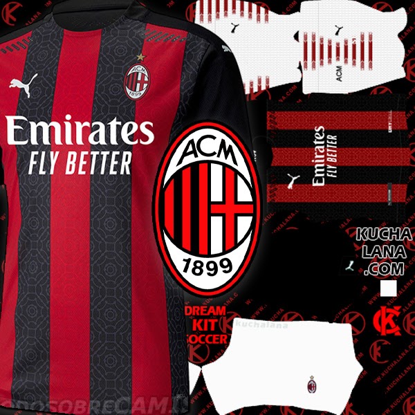 Dream League Soccer Logo Indonesia AC Milan Kits 2020/21 DLS20 Kits Kuchalana