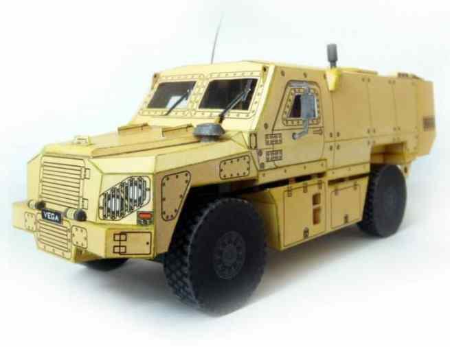 PAPERMAU Tatra Vega 4x4 Armoured Vehicle Paper Model In 1/43 Scaleby Rawen