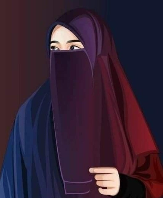 Gambar kartun muslimah comel bercadar Terbaru