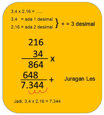 Soal Perkalian Pecahan Desimal Kelas 5