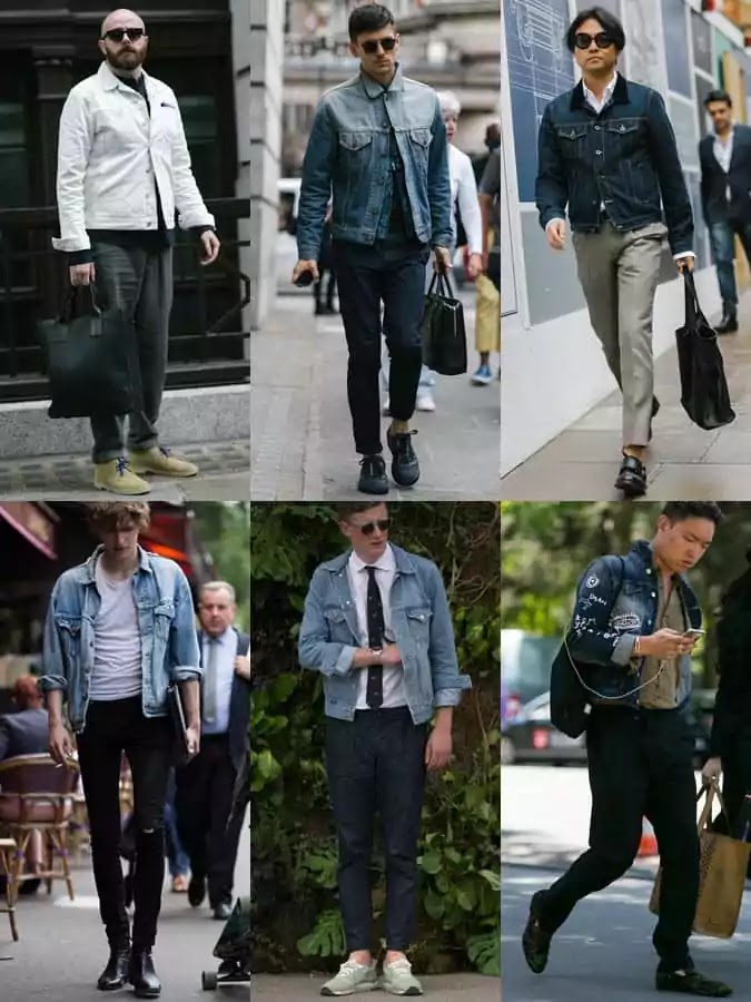 Men's denim jacket Men's denim jacket