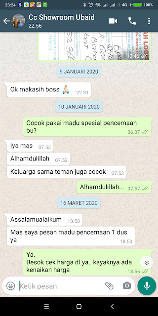 Testimoni Pengguna Madu Spesial Pencernaan