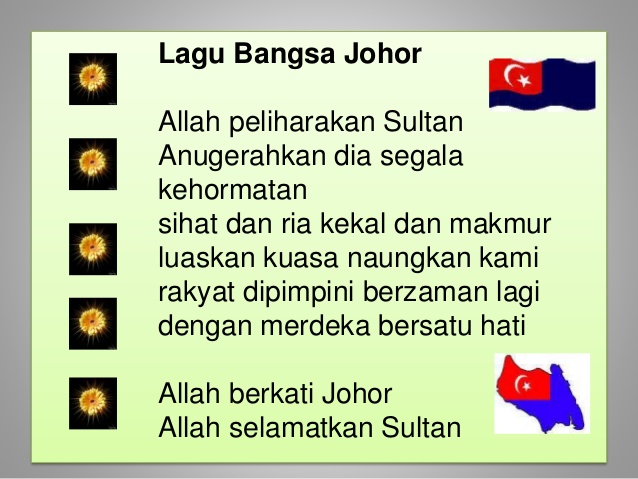Lirik Lagu Bangsa Johor Dalam Bahasa Melayu - GeorgecelVillarreal