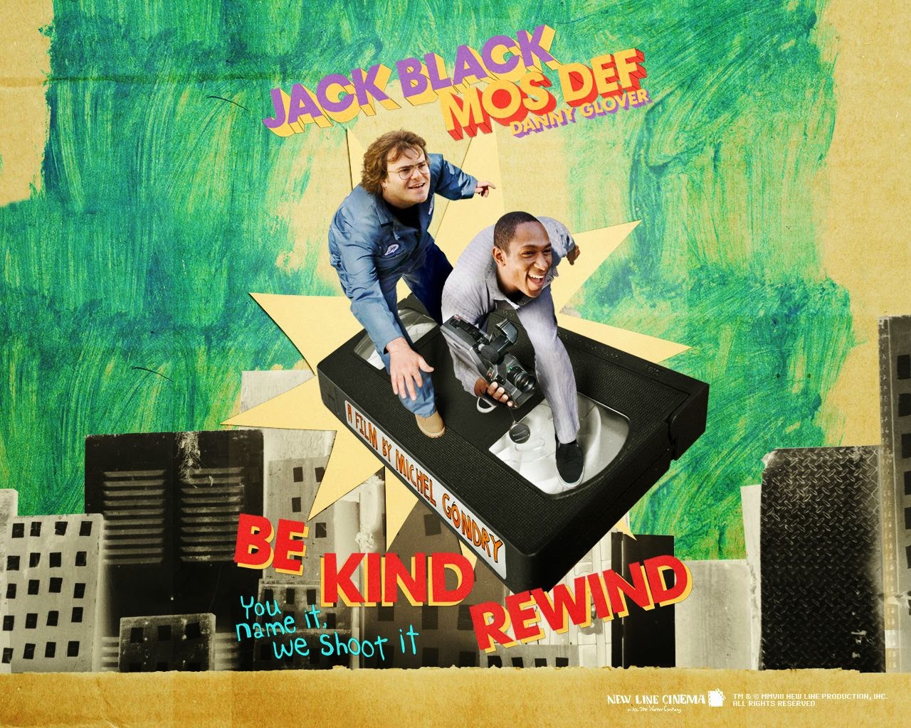 Film Excess Be Kind Rewind (2008) Black and Def gleefully remake videos in Gondry