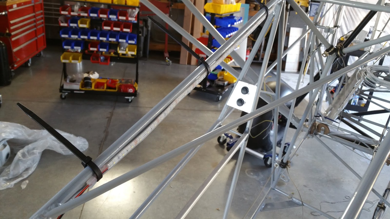 Just Another SuperSTOL Build Log Cargo and Tail Inspection Lights/Switches