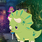 Games4King Cartoon Triceratops Escape