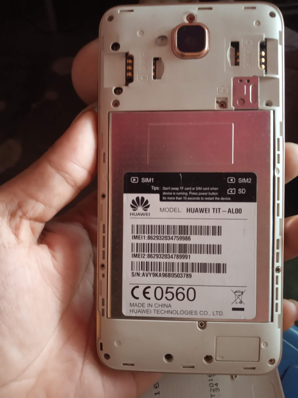 GSM RUMAN Huawei Y6 Pro TITAL00 Sd Card Flash File b111