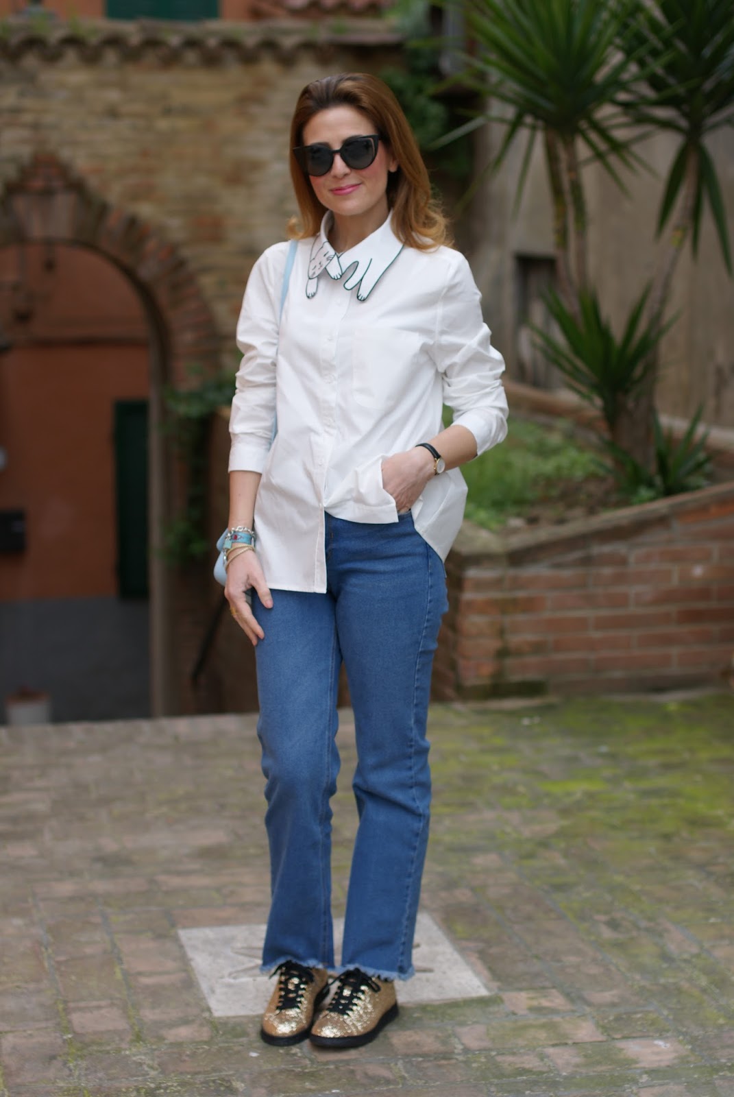 How to keep it simple yet special cat collar shirt Fashion and