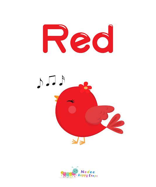 Red Color - Colors Flashcards for kids