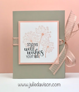 VIDEO: Easy Gift Idea: Stampin' Up! Dandelion Wishes Notecard Holder Tutorial ~ www.juliedavison.com