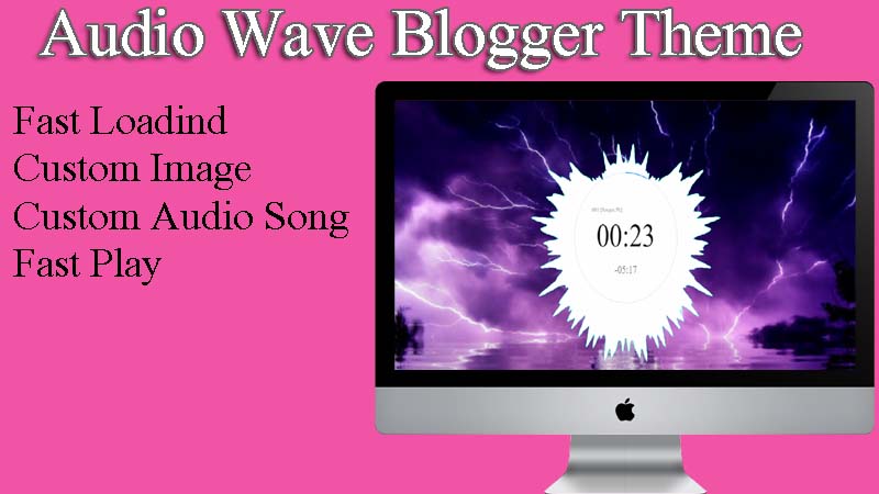 Make Audio Wave Blogger Template