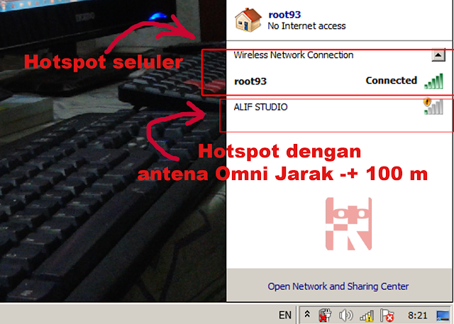 hasil uji coba dengan antena hasil uji coba dengan antena