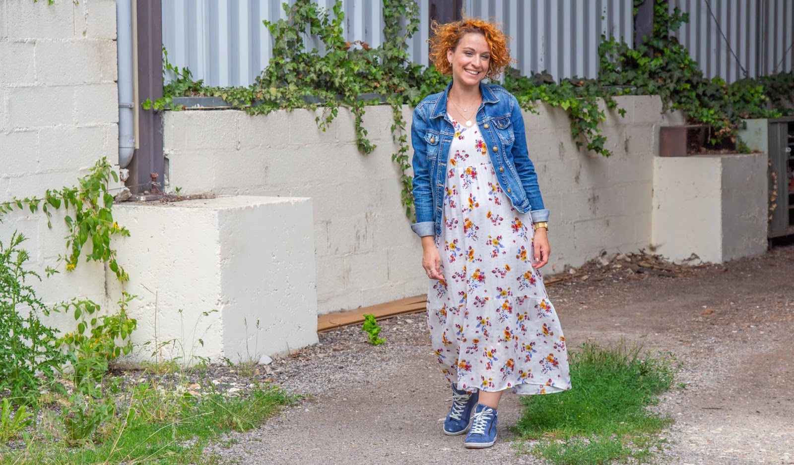 Look robe longue et basket Clearance