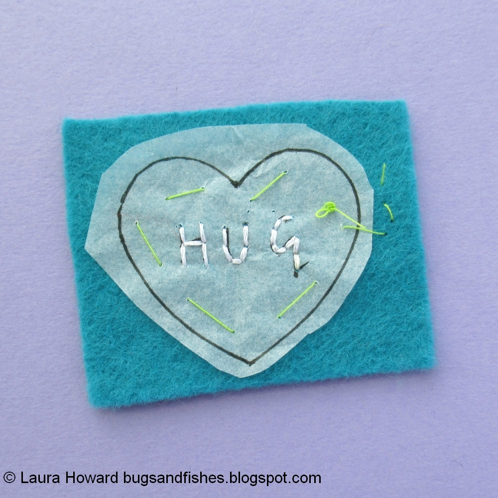 Bugs and Fishes by Lupin How To Sew Felt Pocket Hugs to Send to Your