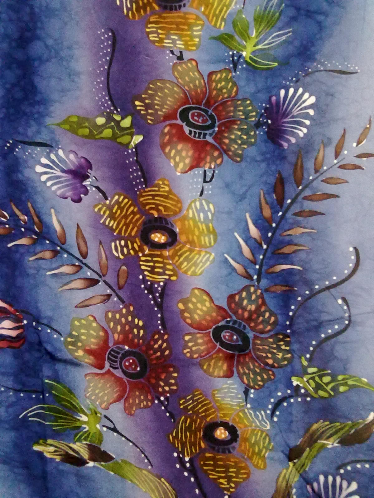 Contoh Lukisan Corak Batik Simple Saizue Collection Batik Lukis M Riset