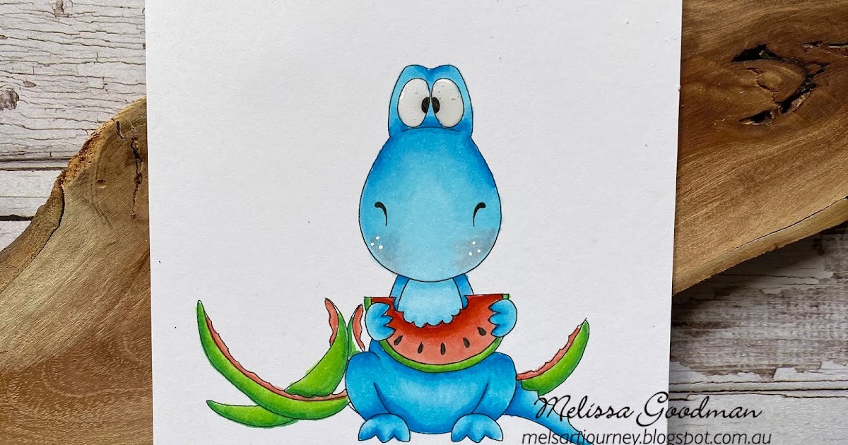 Mel's Art Journey Watermelon Dinosaur