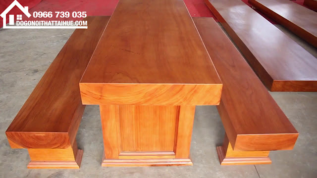 bàn 3 tấm gỗ sao - bàn ba lá gỗ sao - bàn ba tấm ở huế