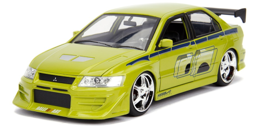 Brian’s Mitsubishi Lancer Evolution VII (2002) coleccion rapido y furioso, coleccion rapido y furioso jada toys, coleccion rapido y furioso 1/32, Brian’s Mitsubishi Lancer Evolution VII (2002)