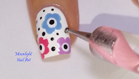 Floral - Nail Art Design - Blu - Pink - Lilac - Flowers - Tutorial - Video Tutorial - MoonlightNailArt
