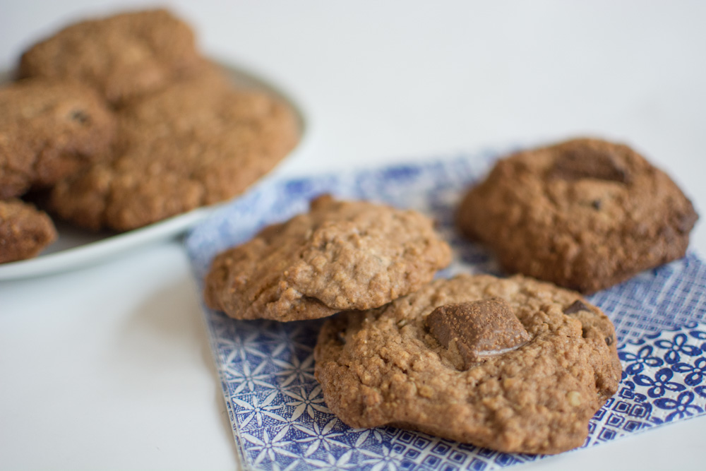 Triple Chocolate Chip Oat Cookies Recipes