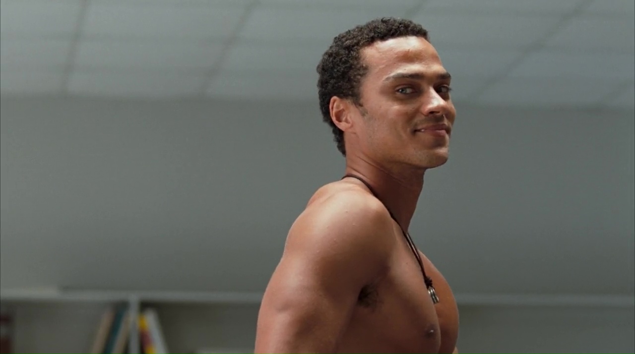 Jesse Williams shirtless in The Sisterhood Of The Traveling Pants 2.