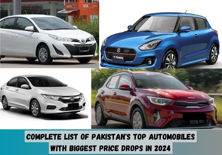 Complete List of Pakistan's Top Automobiles with Biggest Price Drops in 2024
