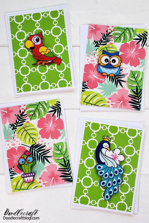 I love doing crafts with supplies from Dollar Tree! Dollar store crafts are the best! I'm going to show you how simple it is to make super cute handmade cards with stickers and stock cards from Dollar Tree!
