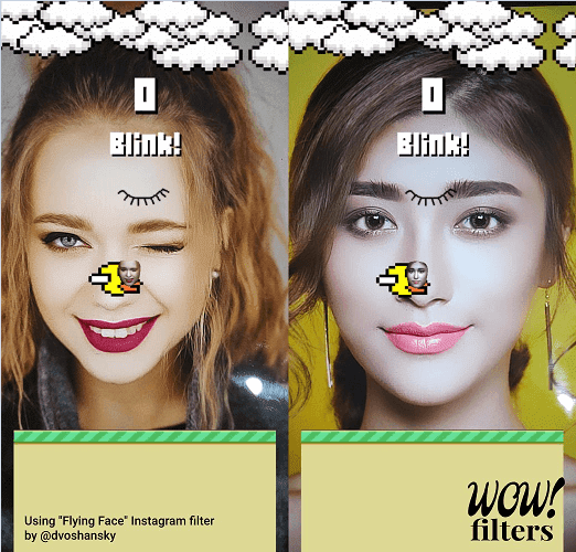 aplikasi flying face kedip mata mirip game flappy bird