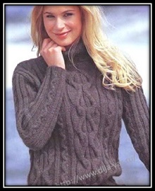 женский свитер спицами jenskii sviter spicami