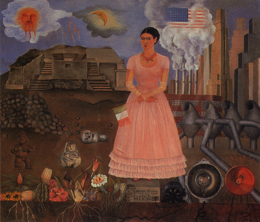 Autoportrait à La Frontière Entre Le Mexique Et Les états-unis La colmena cultural: Frida Kahlo hasta en los pies