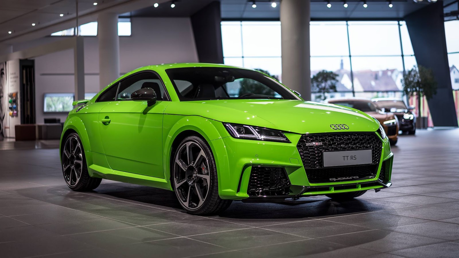 New Audi Tt Rs Coupe Looks Menacing In Lime Green