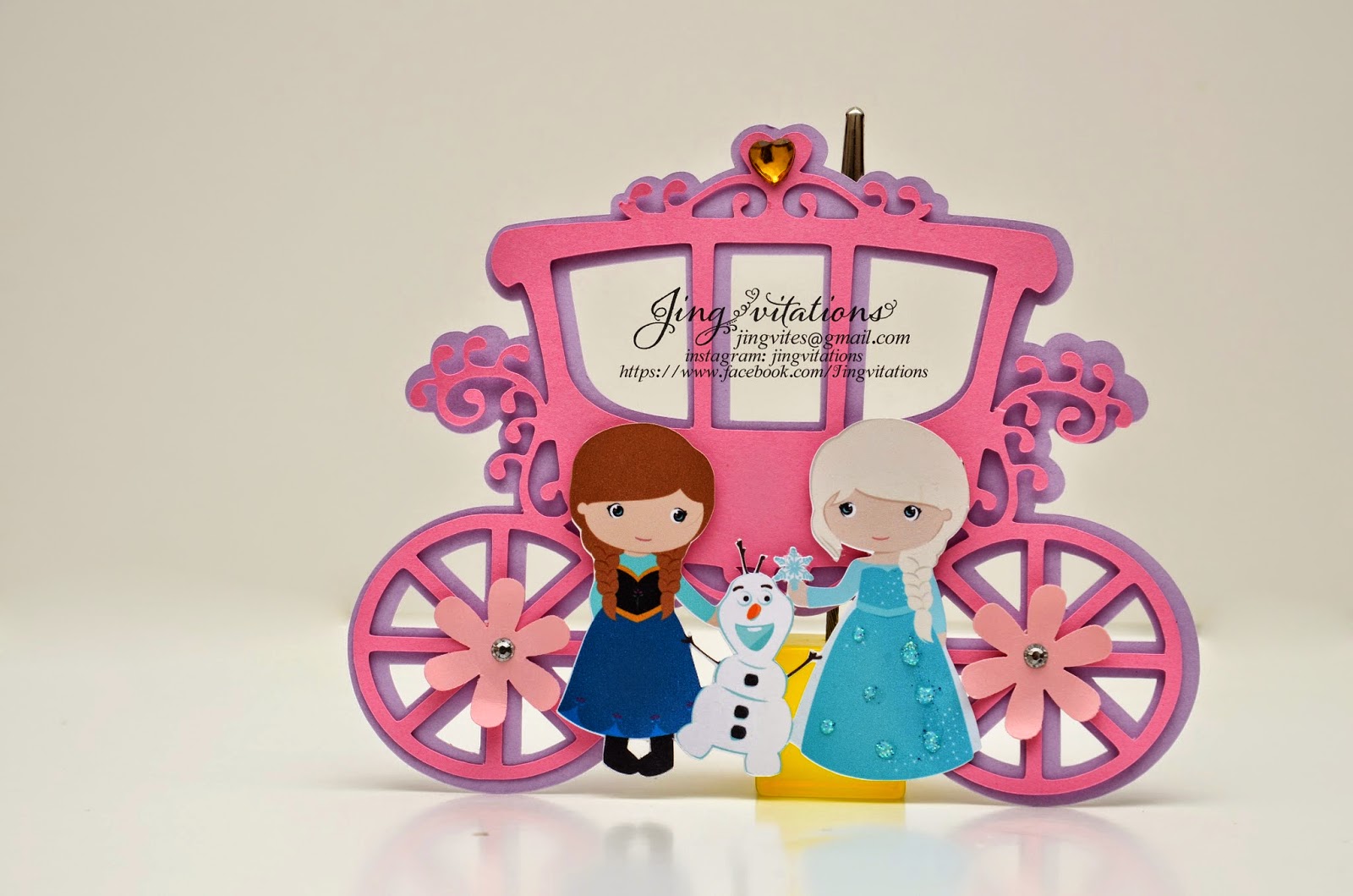 Birthday and Baby Shower Invitations Frozen Invitations