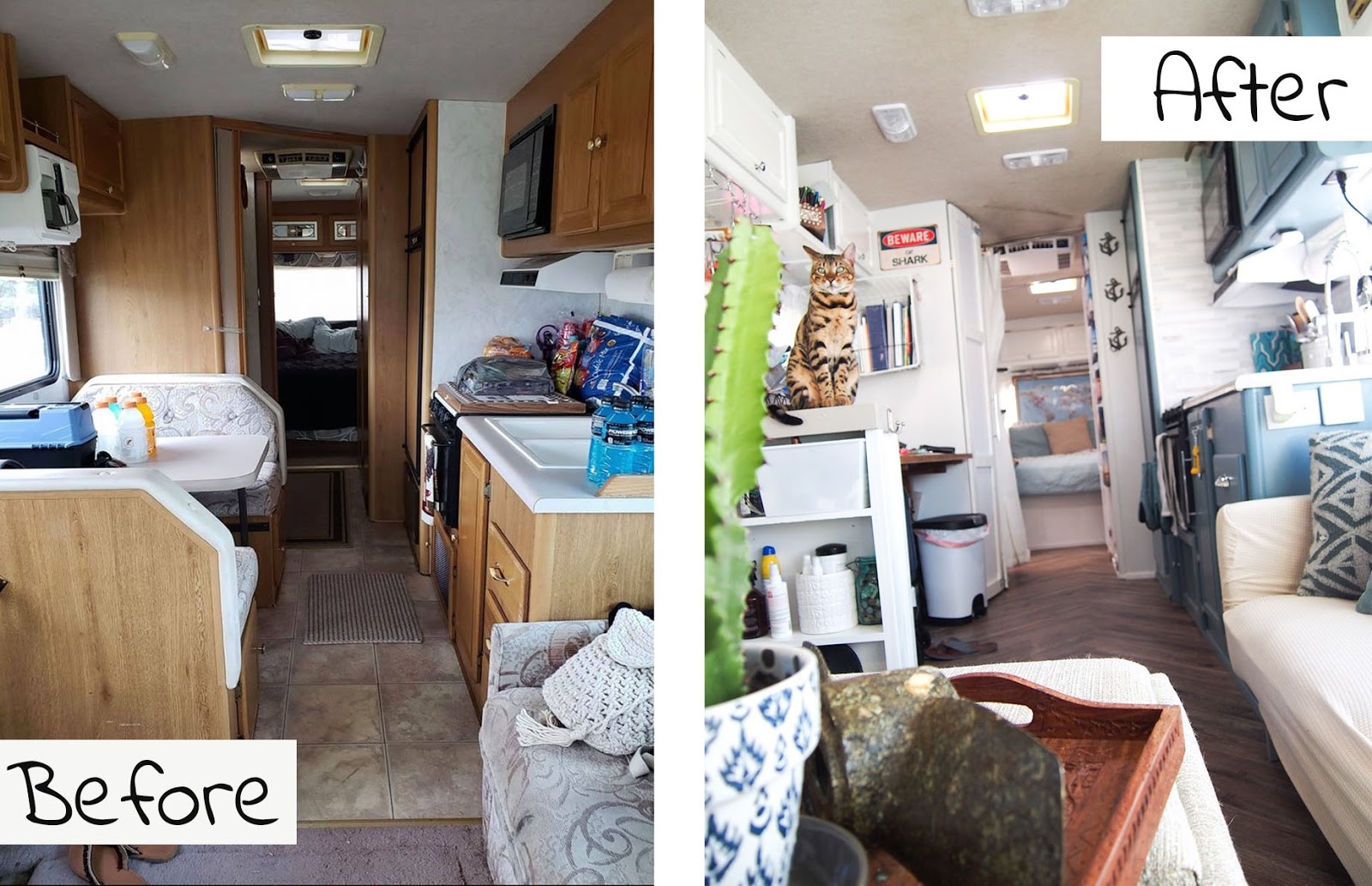 Rv Renovations Before And After Captain And A Diver