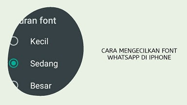2 Cara Mengecilkan Font Whatsapp Di Iphone Dengan Mudah Wafbig