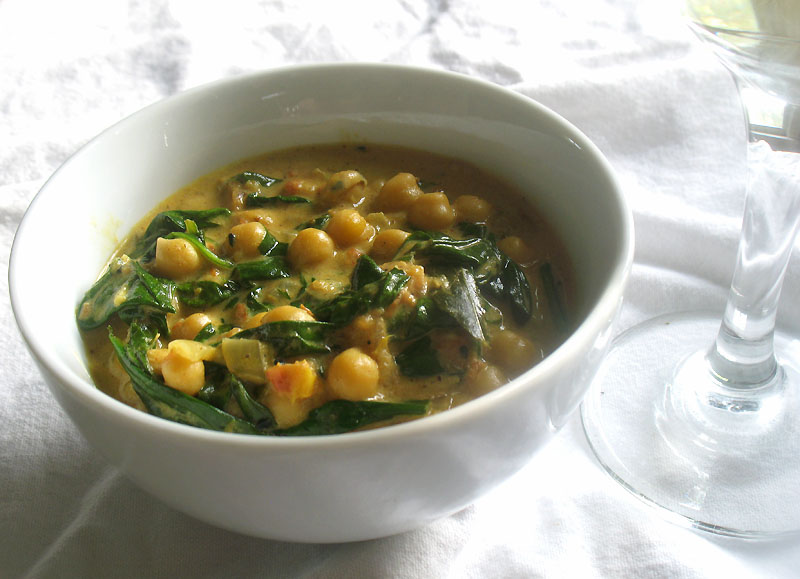 Chickpea and Spinach Coconut Curry | Lisa's Kitchen | Vegetarian