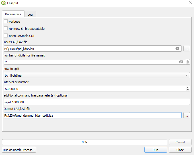 LiDAR Data Processing with LAStools and QGIS 3