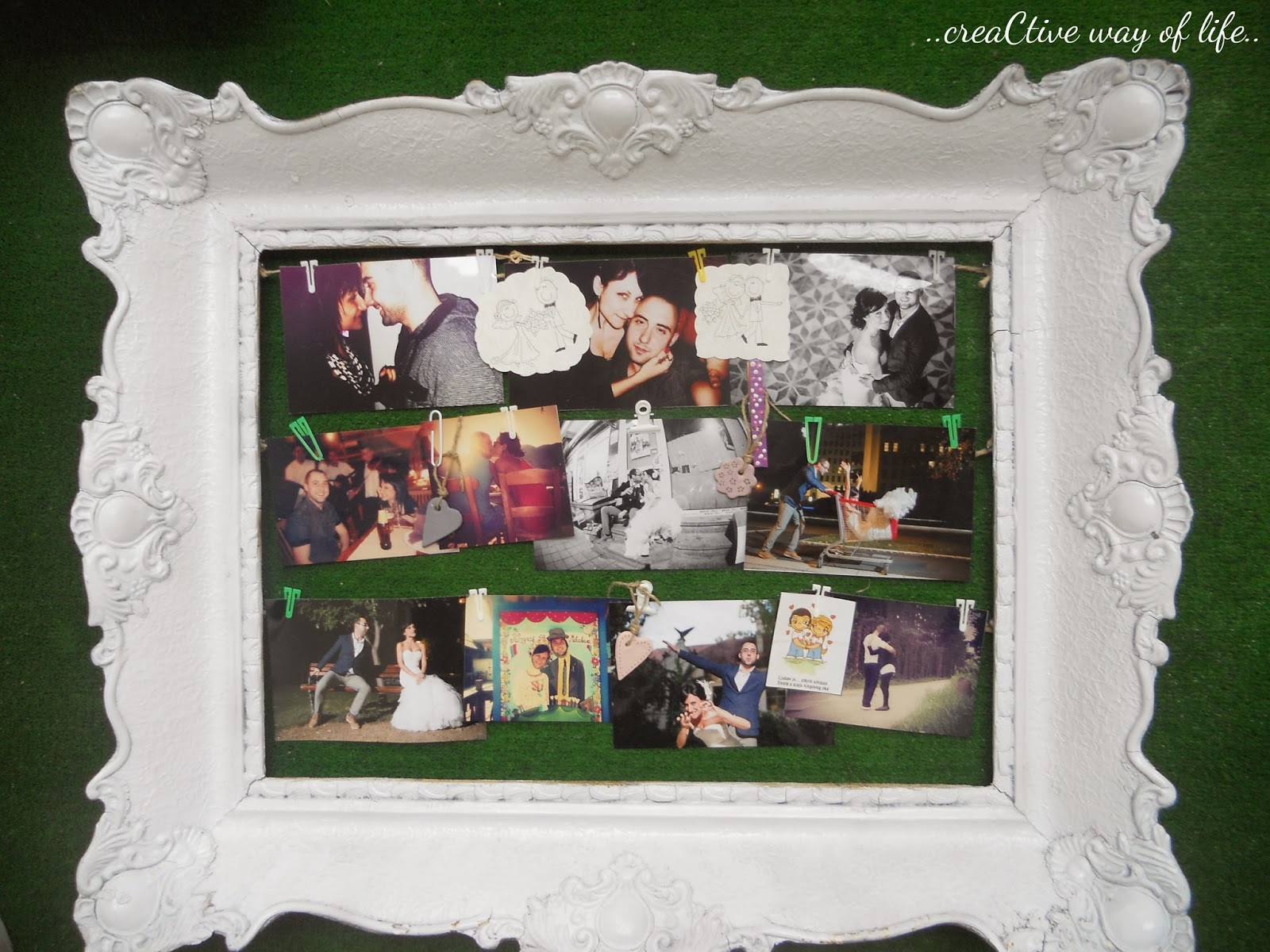 CreaCtive way of life DIY zidni ram za slike /////// DIY wall photo frame